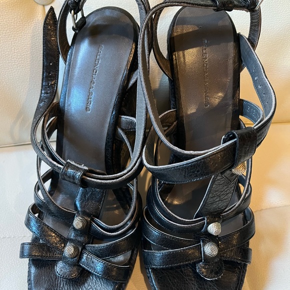 Balenciaga espadrille wedges in grey/black - size 39 (like new, barely worn) - Picture 3 of 5